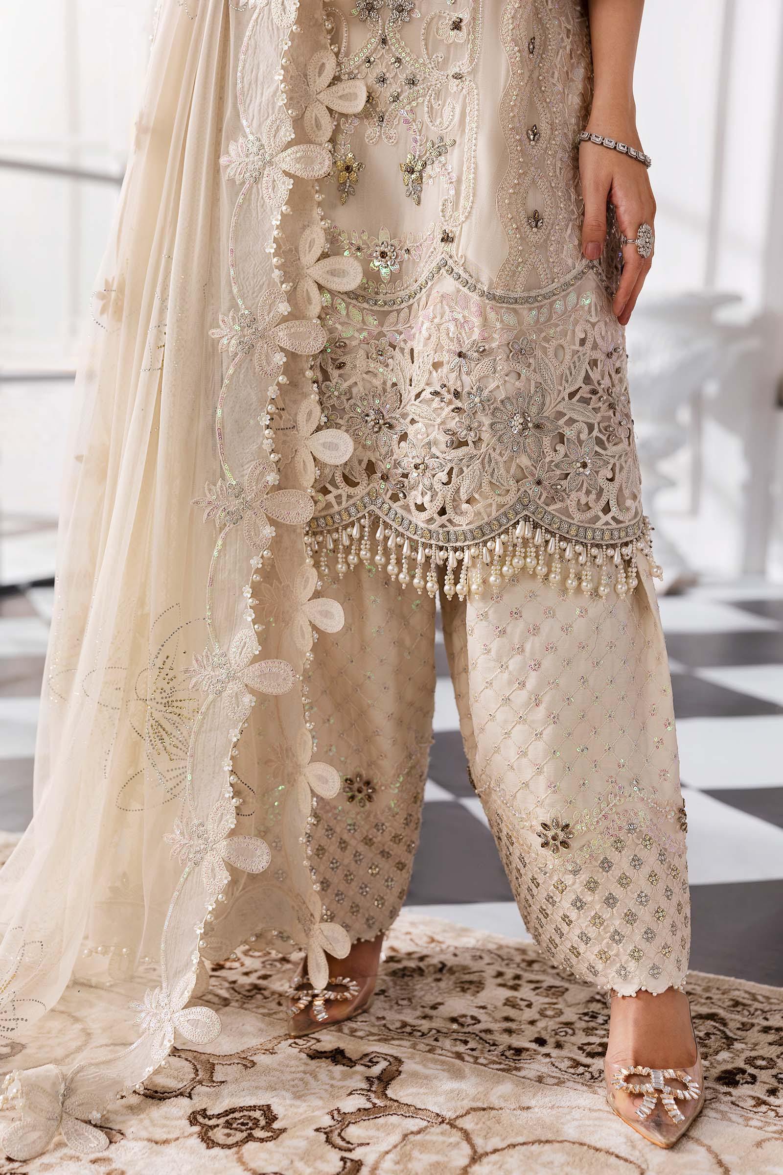 Maria B | Mbroidered 2025 | BD-3007 - by - Libasekhas UK - Registered Vendor of : Maria B - 100% Original Designer Dresss