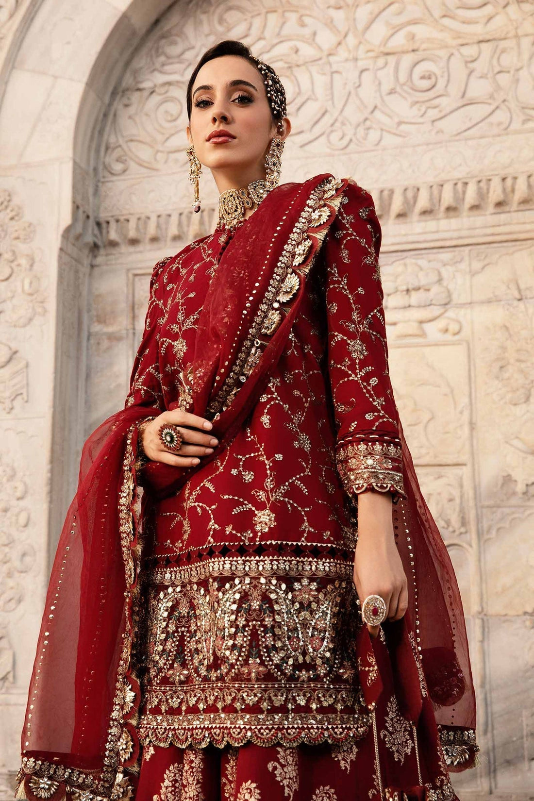 Maria B | Sateen Formals 24 | CST-807 - by - Libasekhas UK - Registered Vendor of : Maria B - 100% Original Designer Dresss