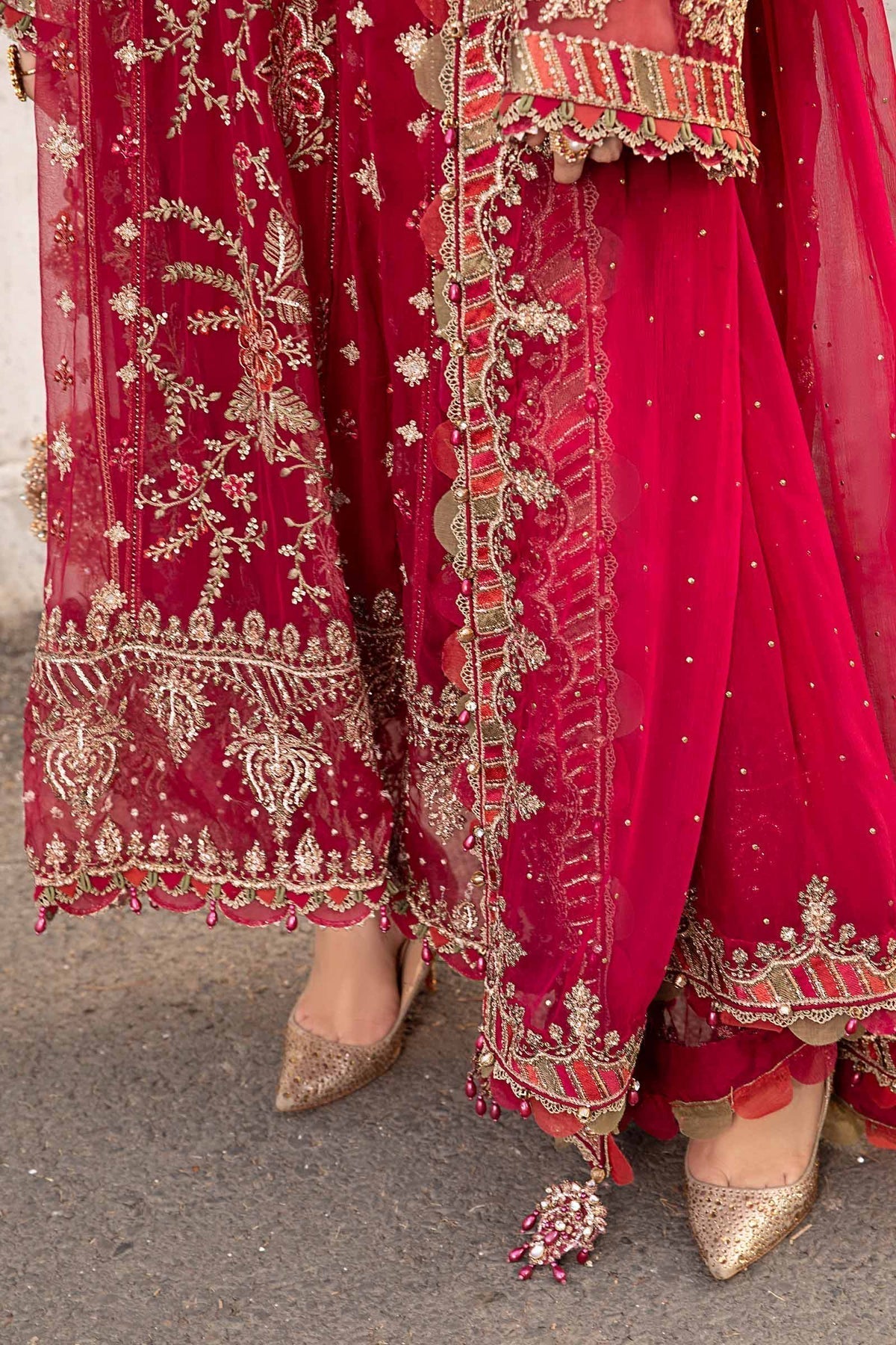 Maria B | Chiffon Formals 24 | Chiffon Suit | MPC-24-107 - by - Libasekhas UK - Registered Vendor of : Maria B - 100% Original Designer Dresss