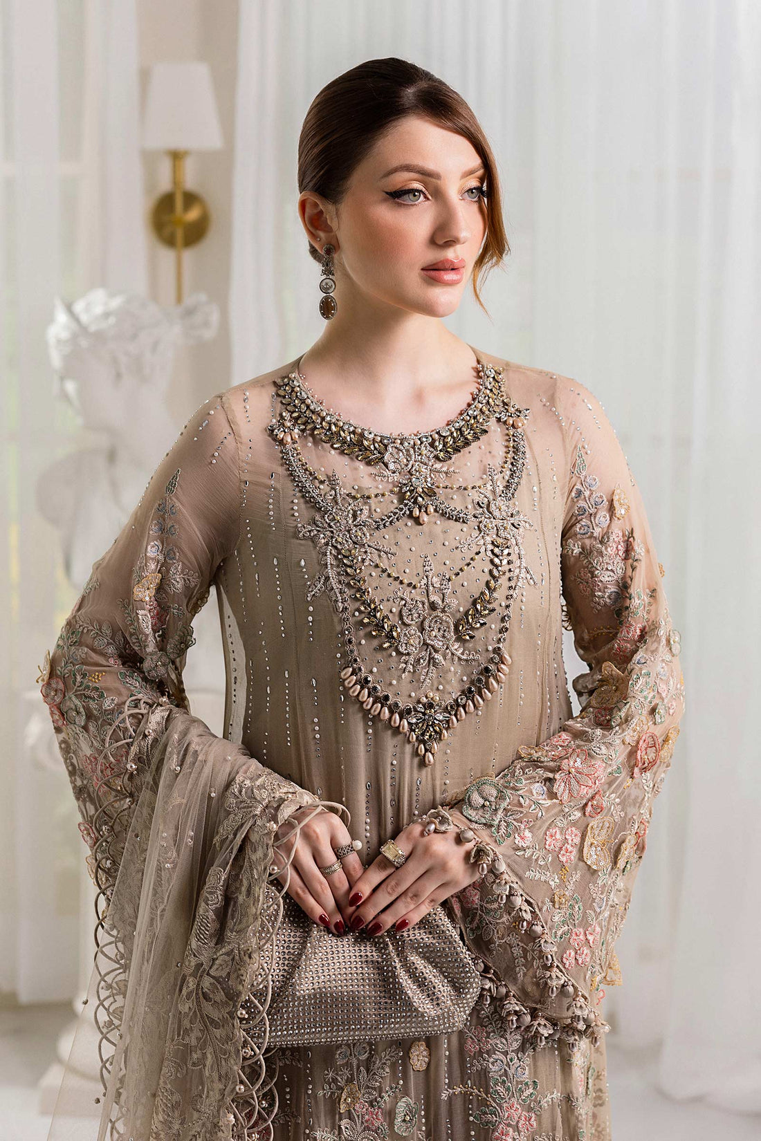 Maria B | Chiffon Formals 25 | MPC-25-107 - by Libasekhas UK - Registered Vendor of : Maria B - 100% Original Designer Dress