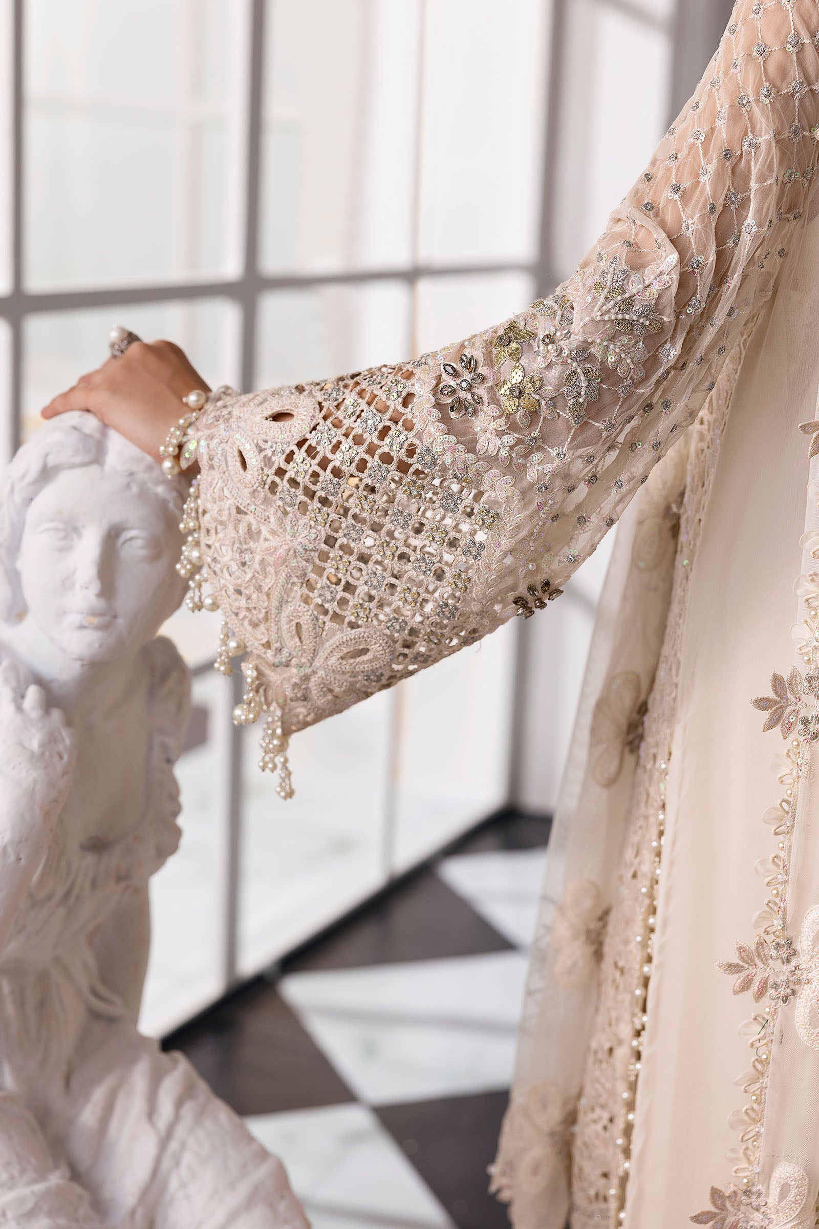 Maria B | Mbroidered 2025 | BD-3007 - by - Libasekhas UK - Registered Vendor of : Maria B - 100% Original Designer Dresss