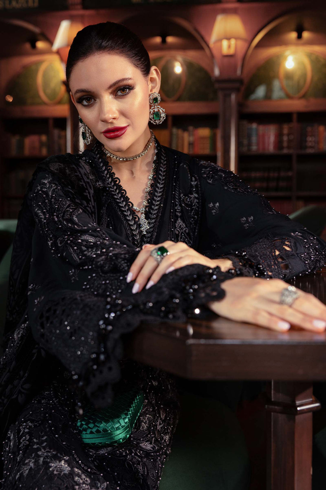 Maria B | Winter Luxe 25 | WL-1307 - by Libasekhas UK - Registered Vendor of : Maria B - 100% Original Designer Dress