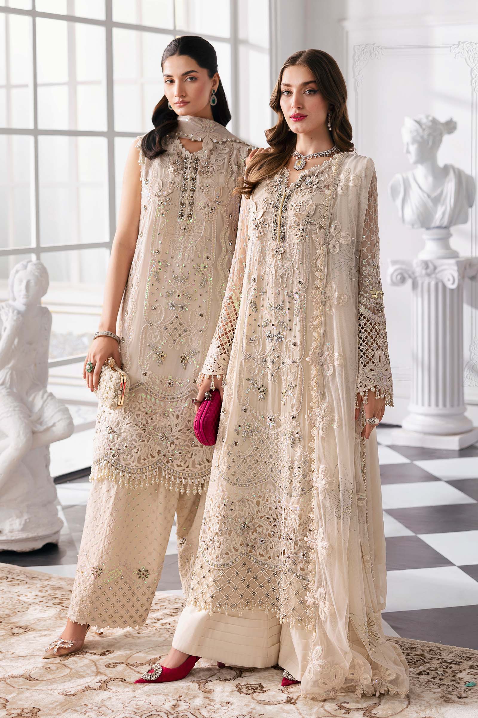 Maria B | Mbroidered 2025 | BD-3007 - by - Libasekhas UK - Registered Vendor of : Maria B - 100% Original Designer Dresss