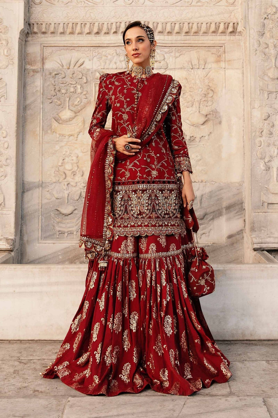 Maria B | Sateen Formals 24 | CST-807 - by - Libasekhas UK - Registered Vendor of : Maria B - 100% Original Designer Dresss
