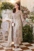 Maria b | Chiffon Formals 26 | MPC-26-107-Ivory Beige - by Libasekhas UK - Registered Vendor of : Maria B - 100% Original Designer Dress