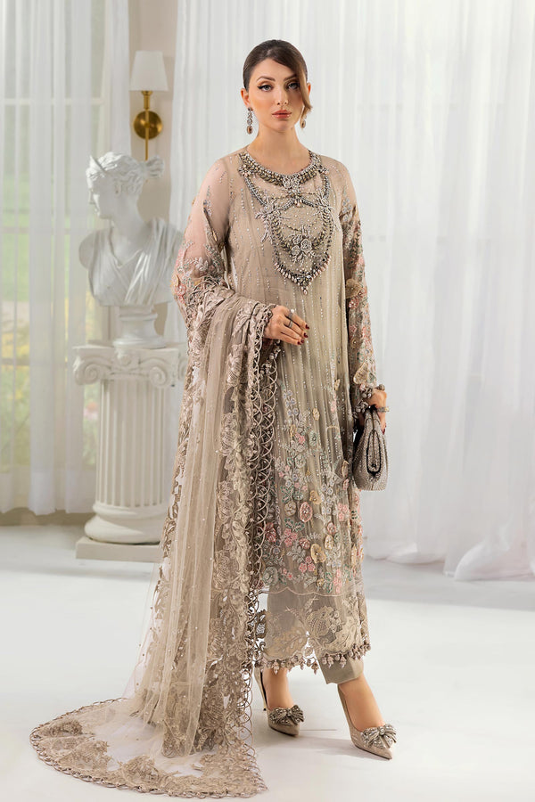 Maria B | Chiffon Formals 25 | MPC-25-107 - by Libasekhas UK - Registered Vendor of : Maria B - 100% Original Designer Dress