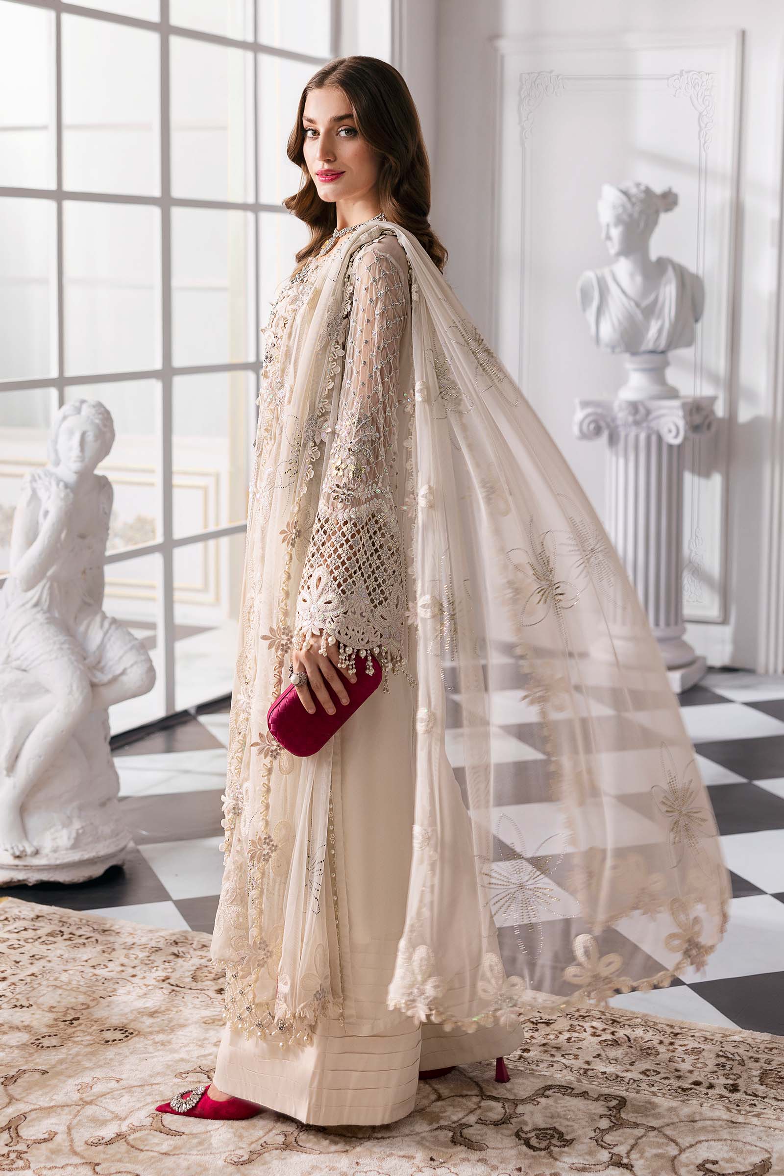 Maria B | Mbroidered 2025 | BD-3007 - by - Libasekhas UK - Registered Vendor of : Maria B - 100% Original Designer Dresss