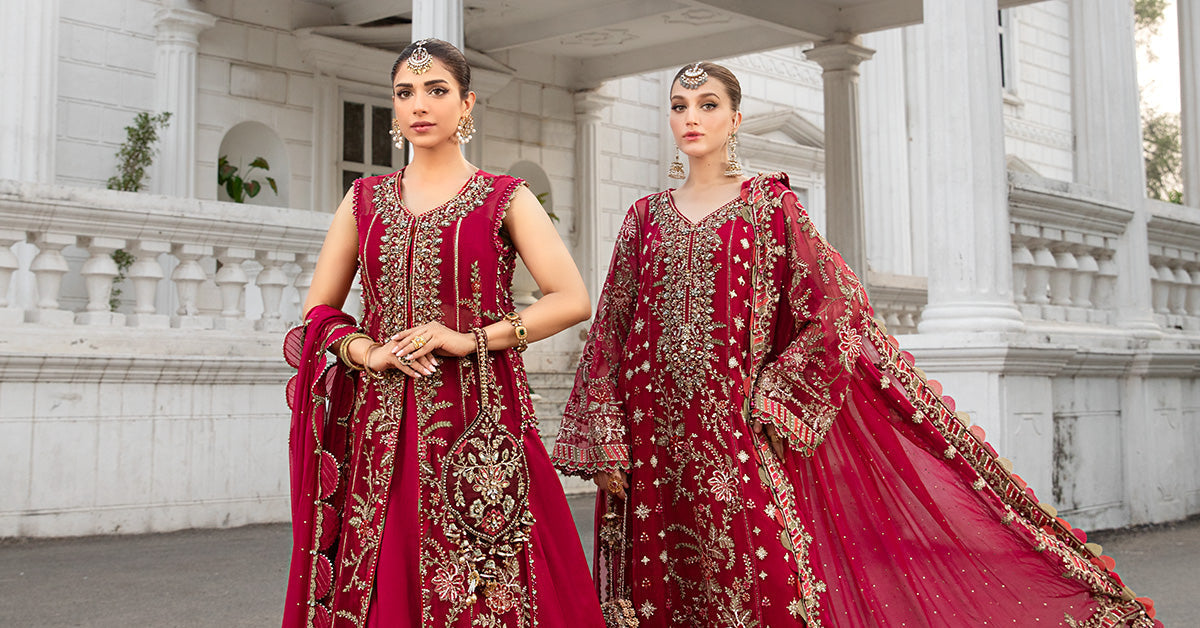 Maria B | Chiffon Formals 24 | Chiffon Suit | MPC-24-107 - by - Libasekhas UK - Registered Vendor of : Maria B - 100% Original Designer Dresss