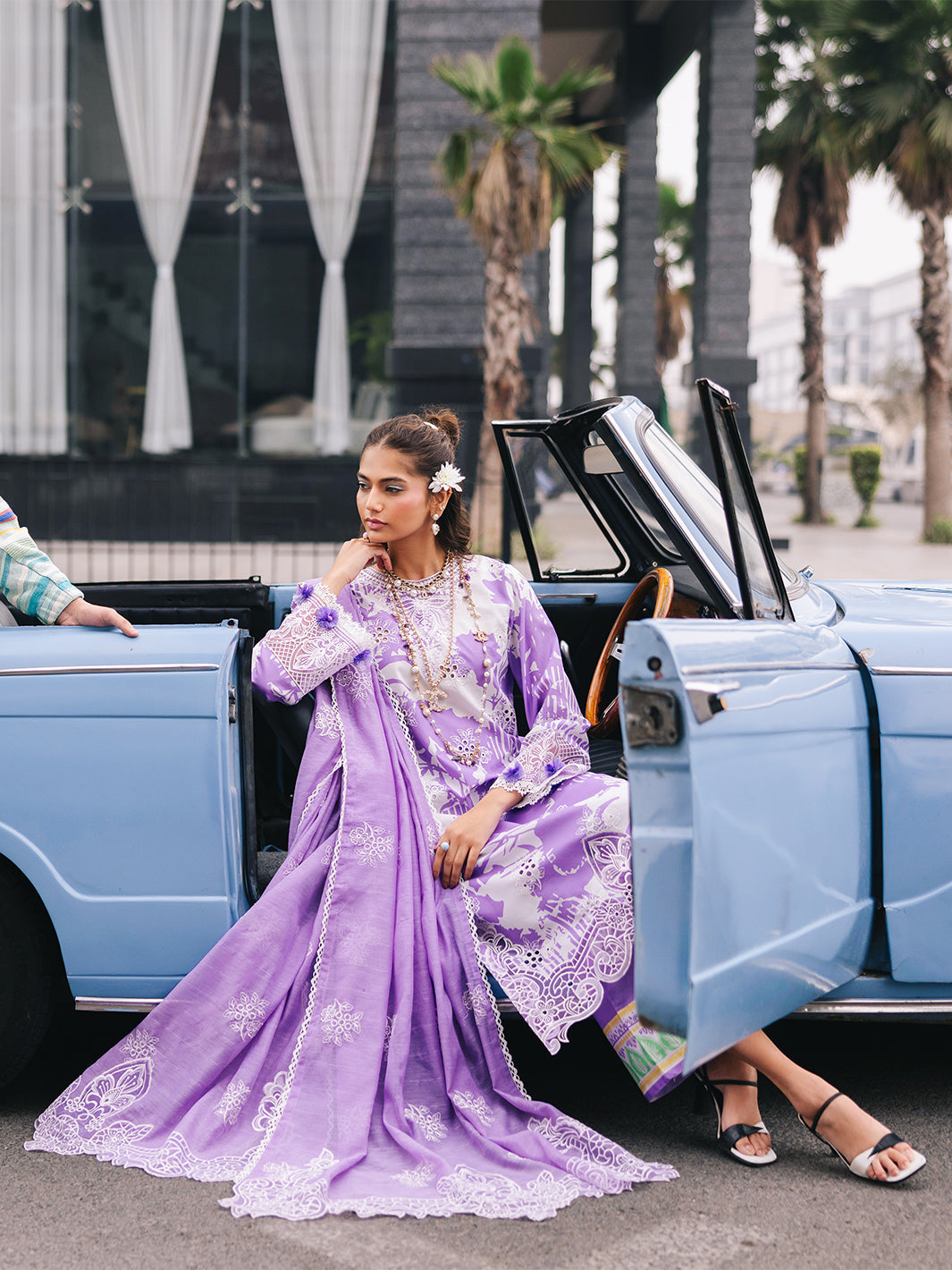 Mahnur | Broadway Luxury Lawn 25 | Viola - by - Libasekhas UK - Registered Vendor of : Mahnur - 100% Original Designer Dresss