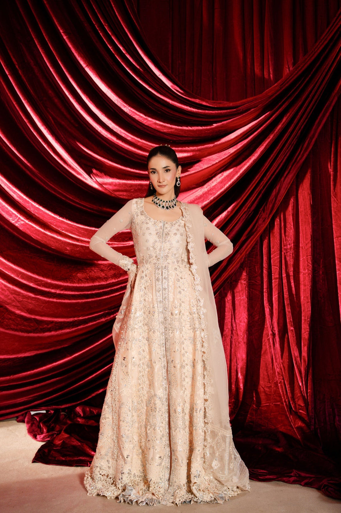 Sable Vogue | Laal Bagh Bridal Collection | SLB-1476 - by Libasekhas UK - Registered Vendor of : Sable Vogue - 100% Original Designer Dress