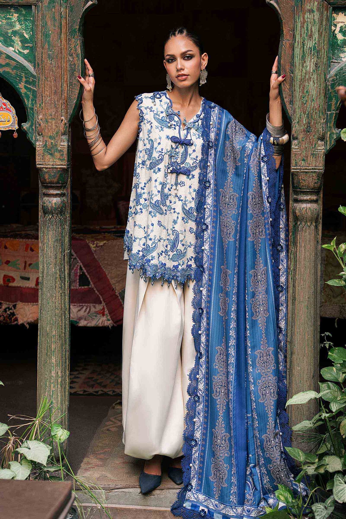 Maria B | M Prints Winter Fall 2026 | MPT-3108-A - by Libasekhas UK - Registered Vendor of : Maria B - 100% Original Designer Dress