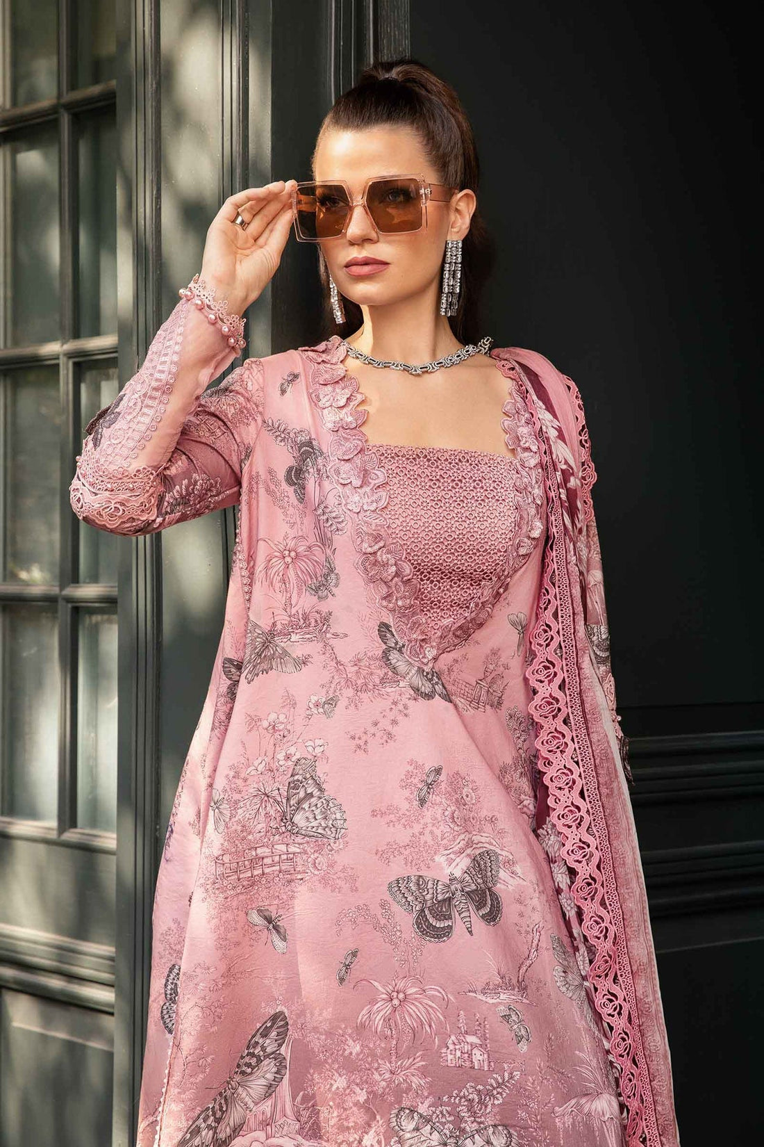 Maria B | M Prints Fall Edit 24 | MPT-2308-A - by - Libasekhas UK - Registered Vendor of : Maria B - 100% Original Designer Dresss