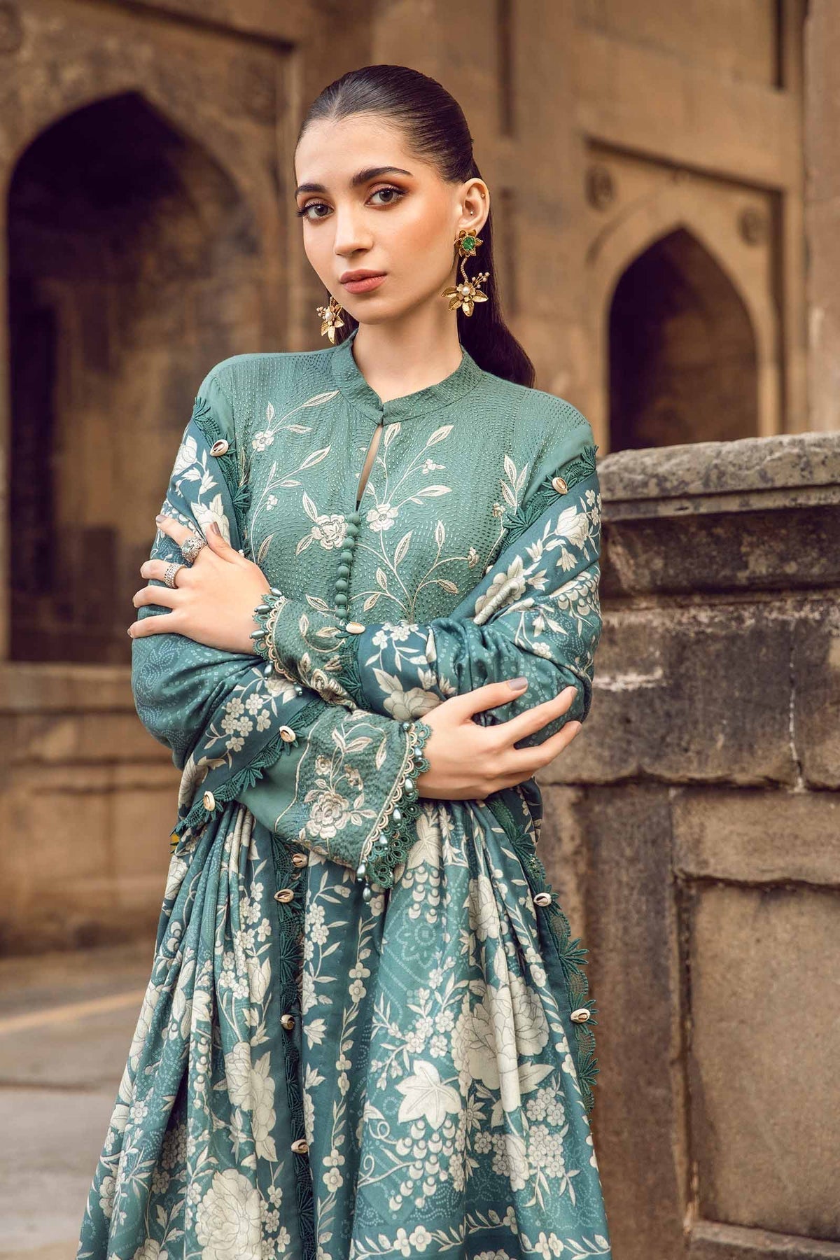 Maria B | M Prints Winter 24 | MPT-2408-A - by - Libasekhas UK - Registered Vendor of : Maria B - 100% Original Designer Dresss