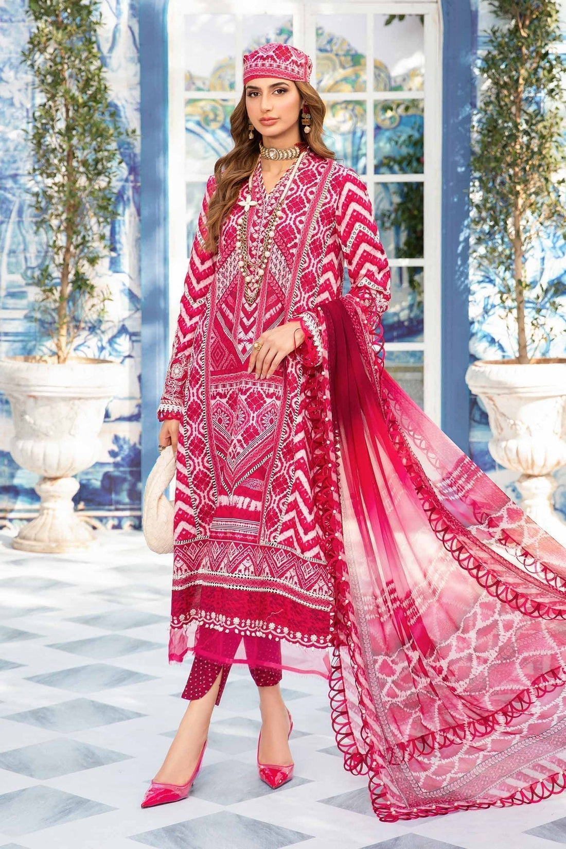 Maria.B | M Print Eid Edit | MPT-2208-A - by - Libasekhas UK - Registered Vendor of : Maria B - 100% Original Designer Dresss