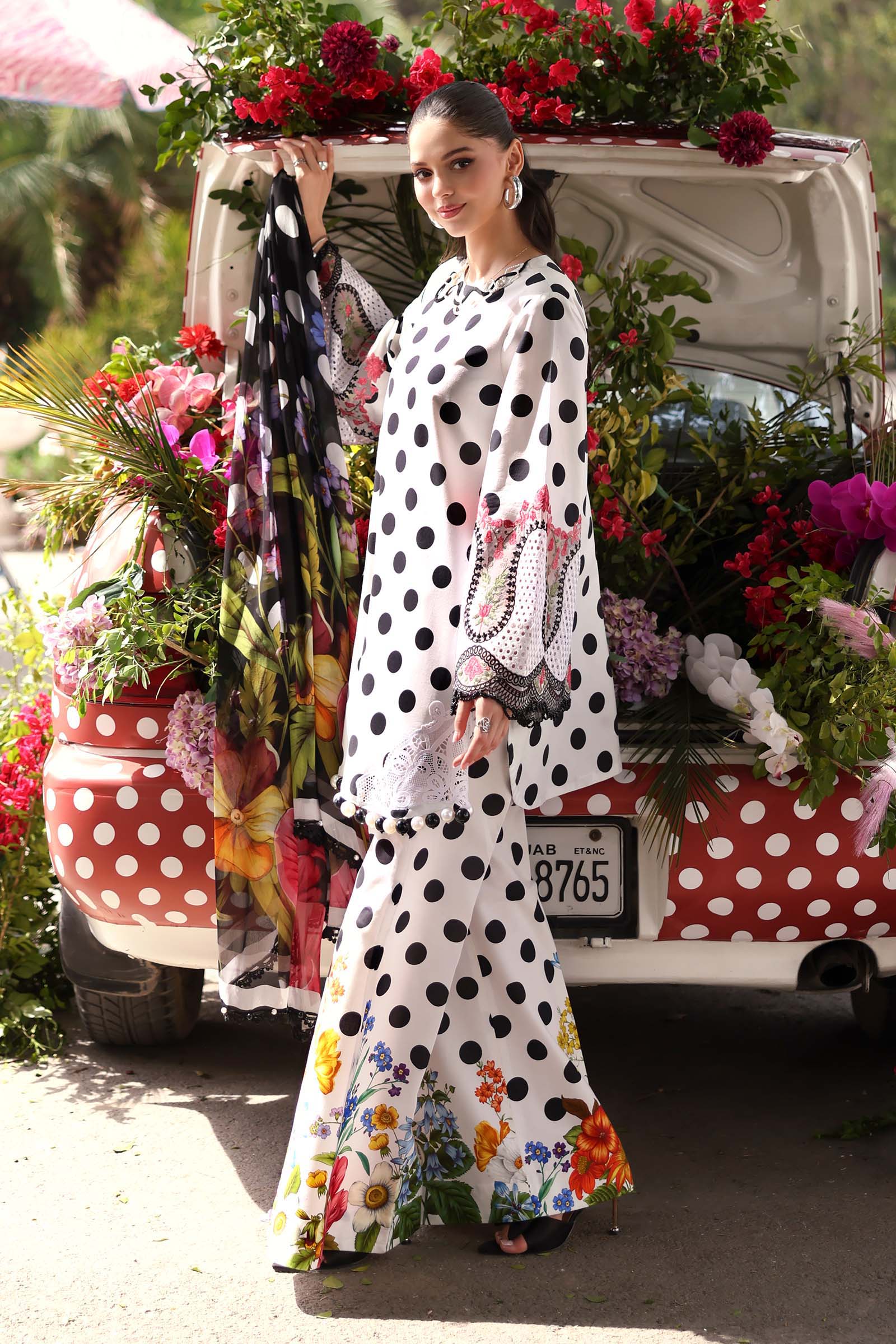Maria B | M Prints 26 | MPT-3008-A - by Libasekhas UK - Registered Vendor of : Maria B - 100% Original Designer Dress