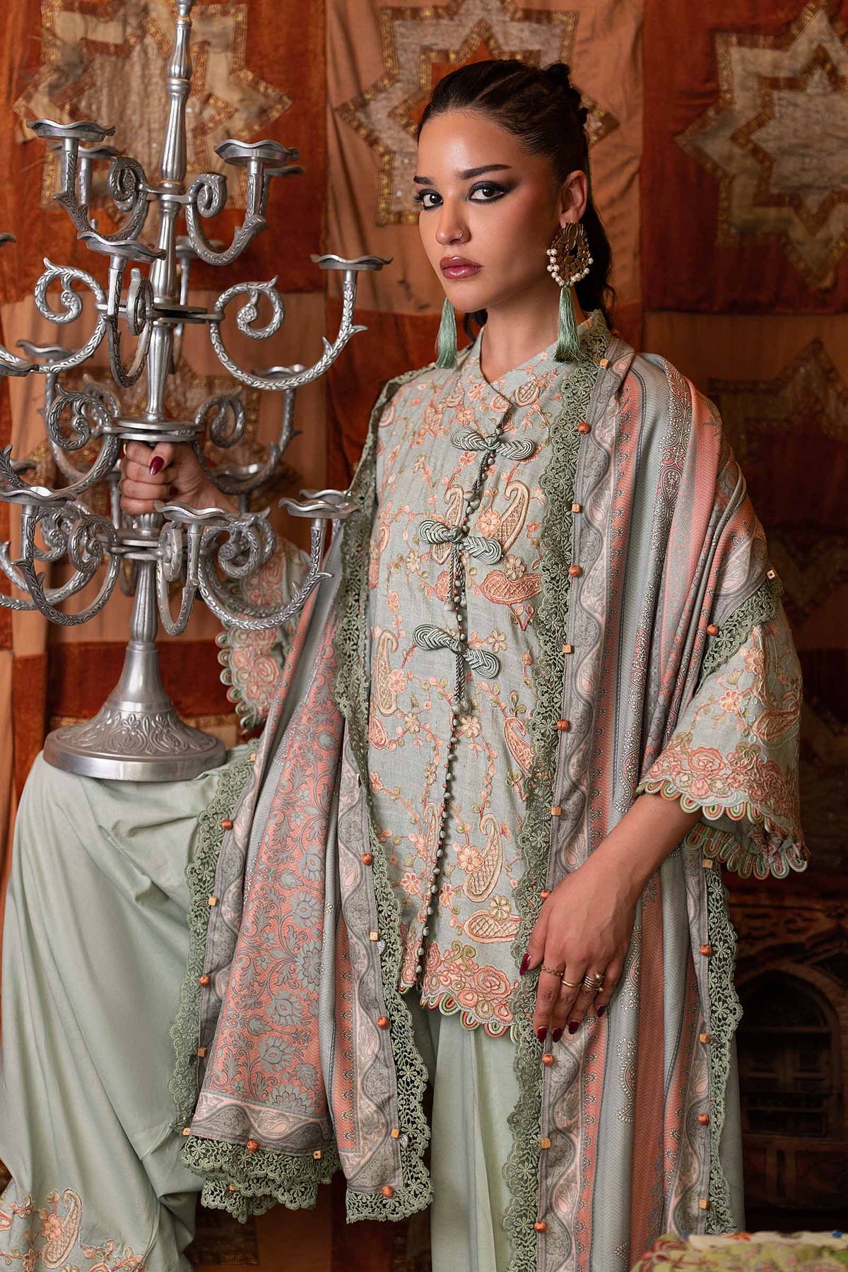 Maria B | M Prints Winter Fall 2026 | MPT-3108-B - by Libasekhas UK - Registered Vendor of : Maria B - 100% Original Designer Dress