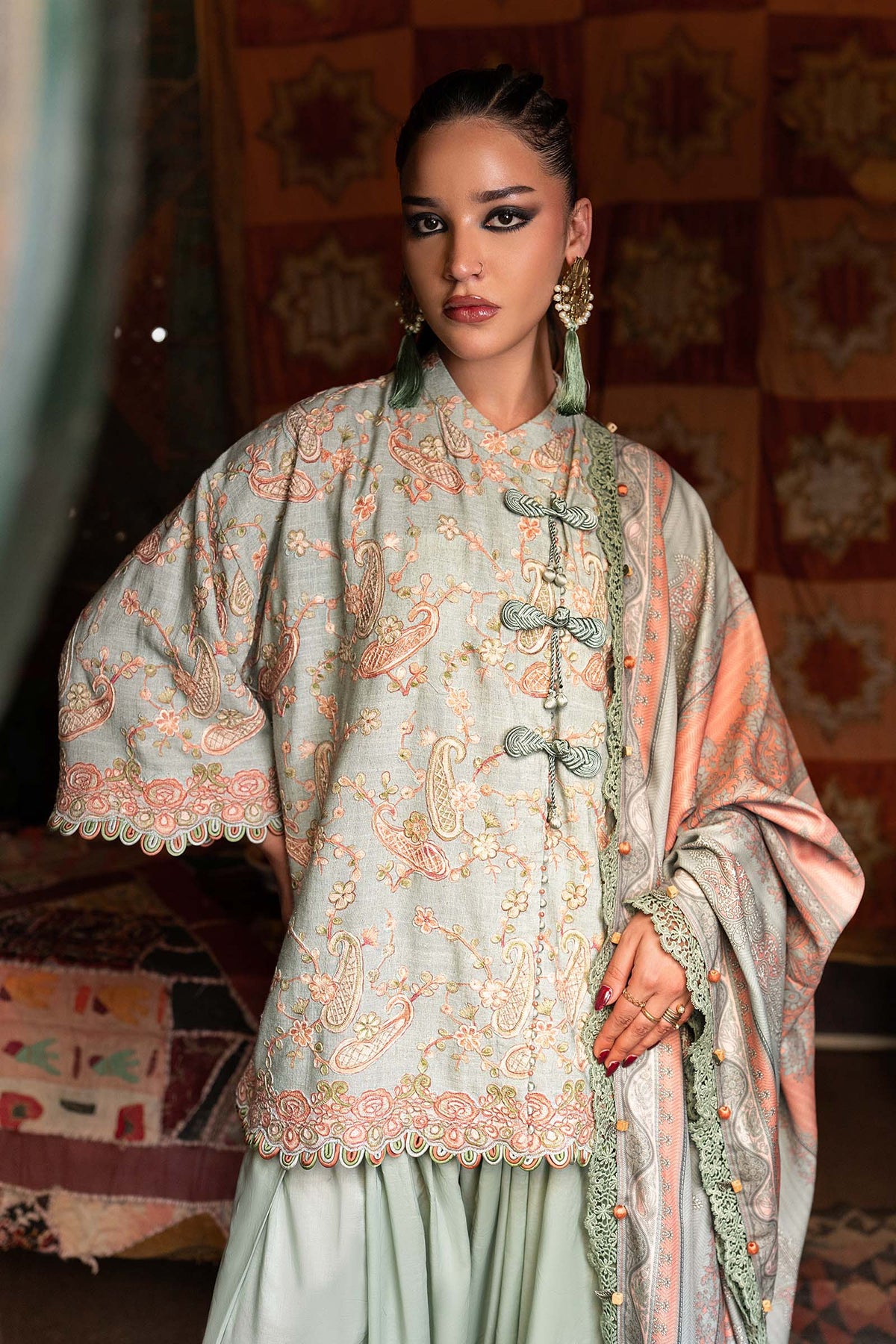 Maria B | M Prints Winter Fall 2026 | MPT-3108-B - by Libasekhas UK - Registered Vendor of : Maria B - 100% Original Designer Dress