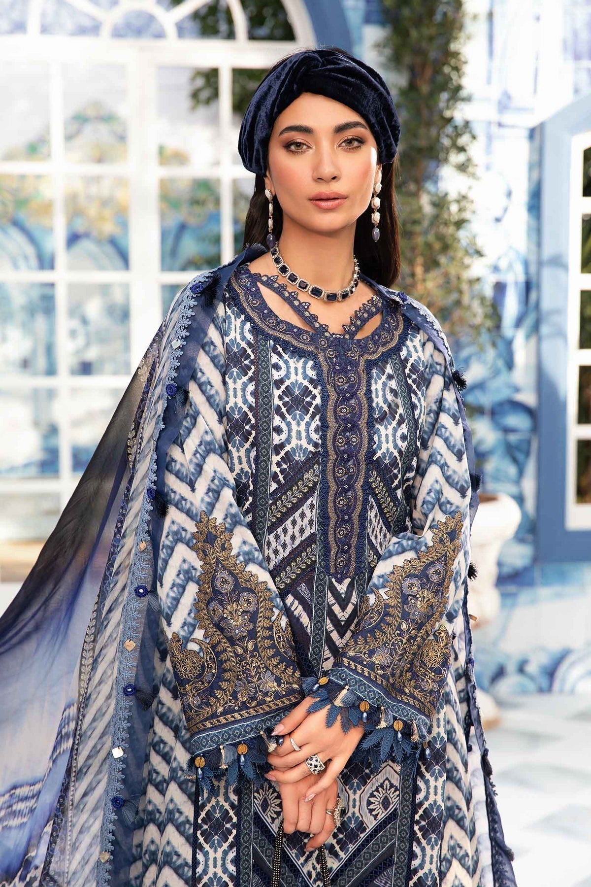 Maria.B | M Print Eid Edit | MPT-2208-B - by - Libasekhas UK - Registered Vendor of : Maria B - 100% Original Designer Dresss