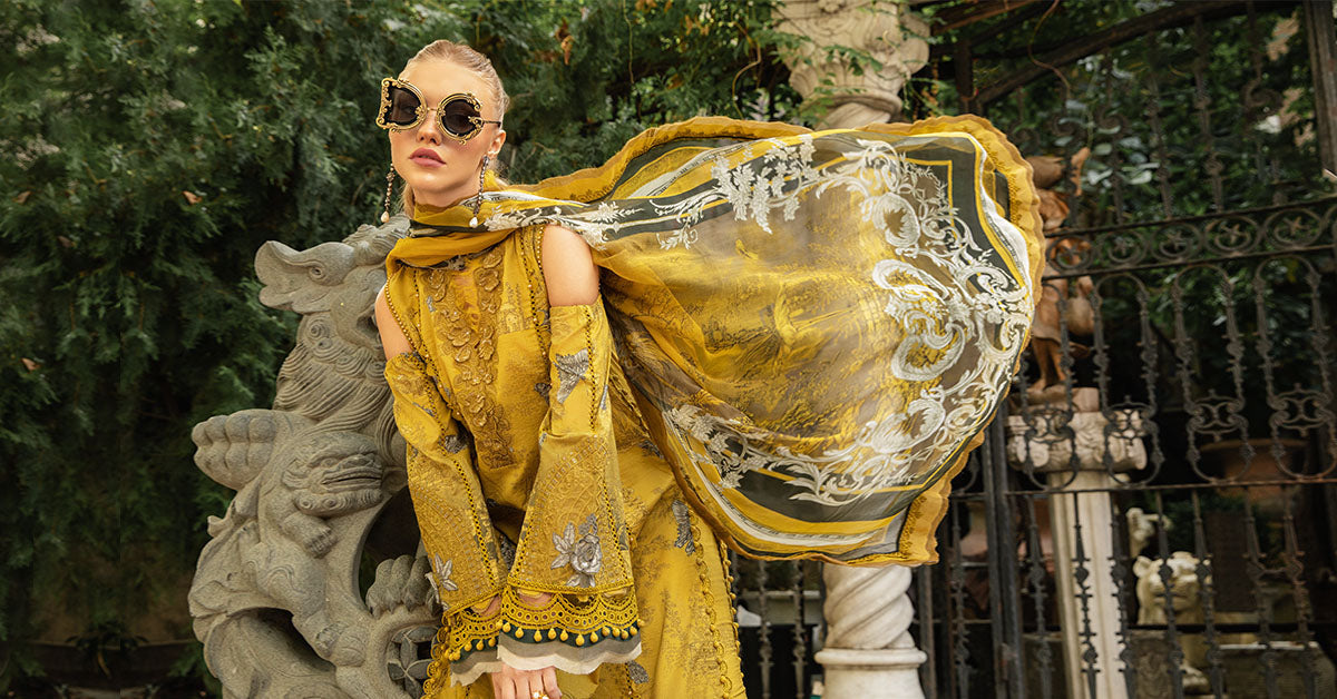 Maria B | M Prints Fall Edit 24 | MPT-2308-B - by - Libasekhas UK - Registered Vendor of : Maria B - 100% Original Designer Dresss