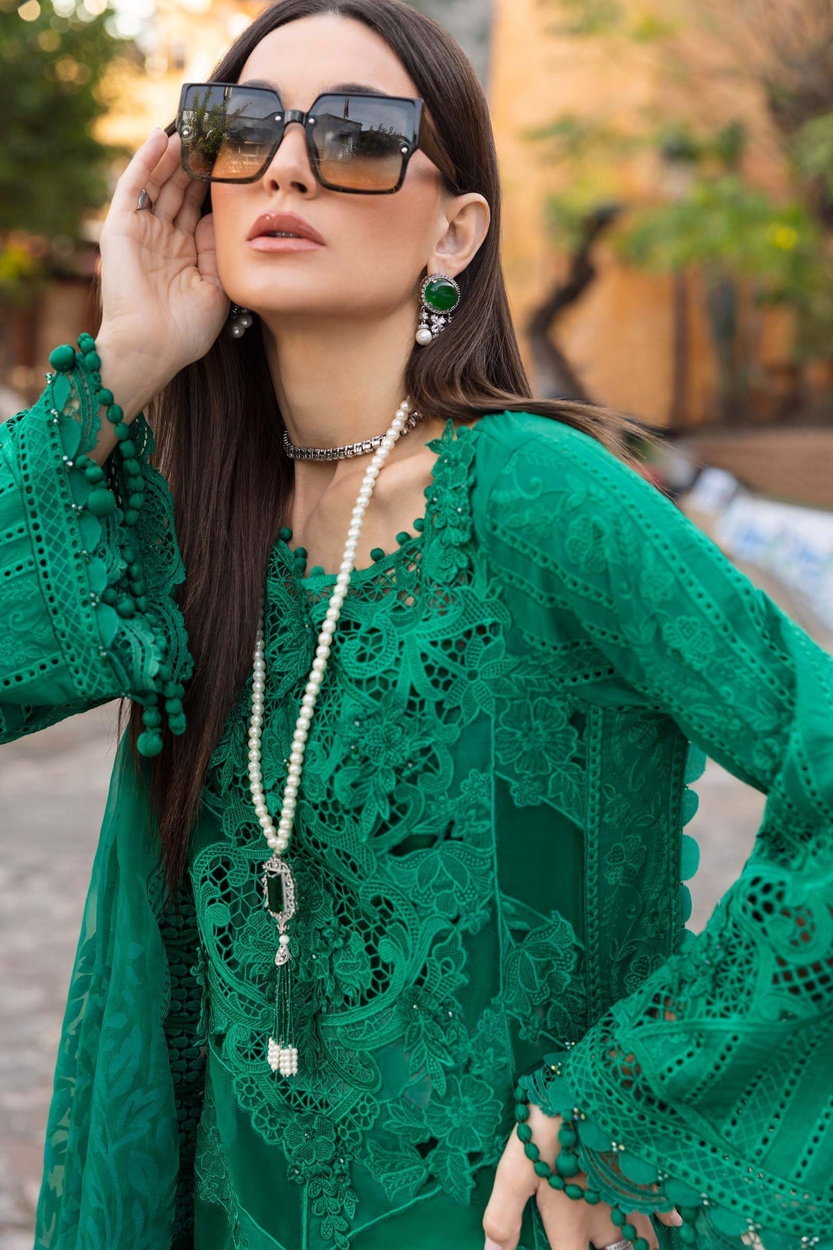 Maria B | Luxury Lawn 25 | D-2508-B - by - Libasekhas UK - Registered Vendor of : Maria B - 100% Original Designer Dresss