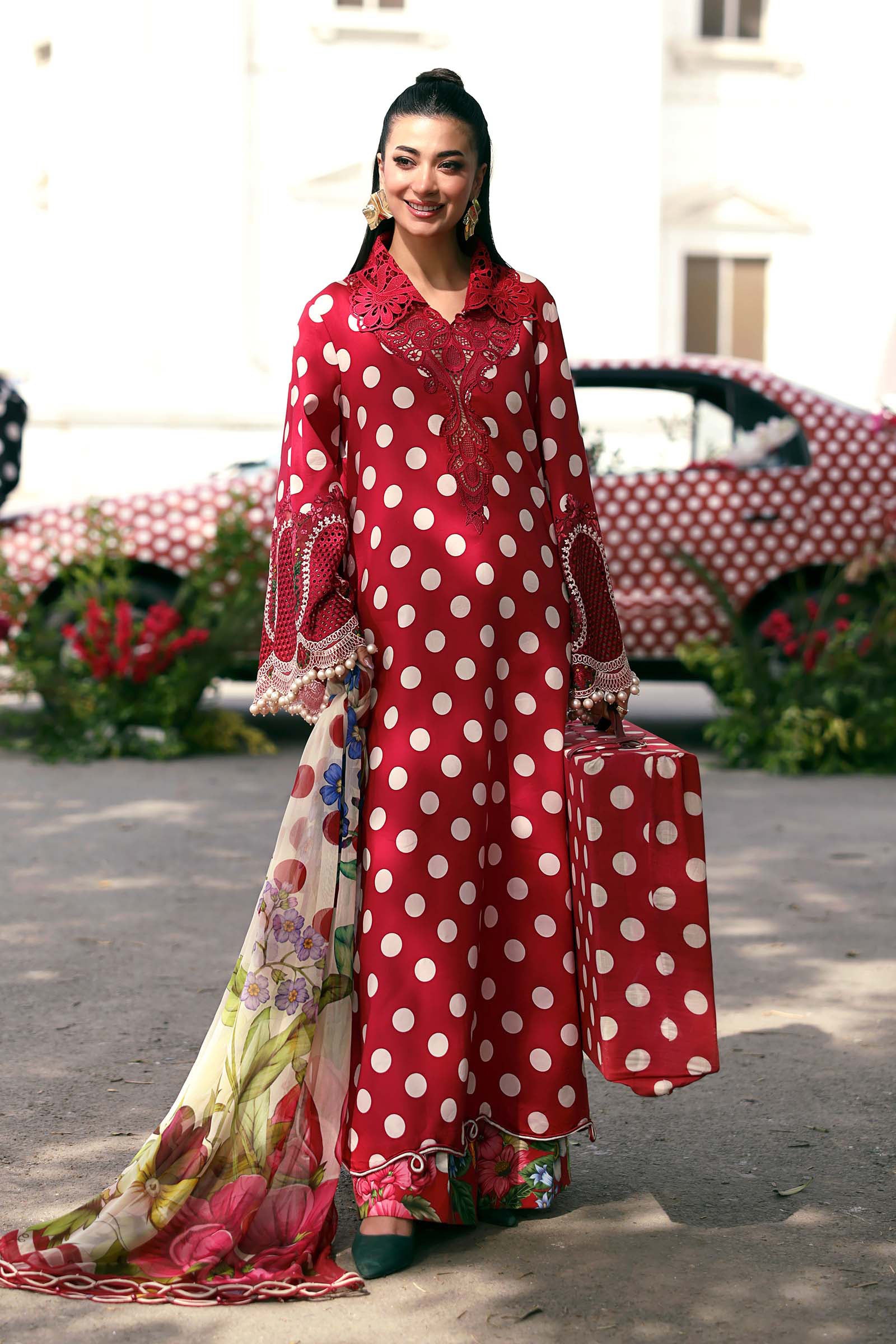 Maria B | M Prints 26 | MPT-3008-B - by Libasekhas UK - Registered Vendor of : Maria B - 100% Original Designer Dress