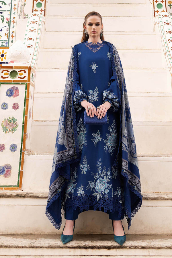 Maria B | M Prints Winter 25 | MPT-2808-B - by Libasekhas UK - Registered Vendor of : Maria B - 100% Original Designer Dress