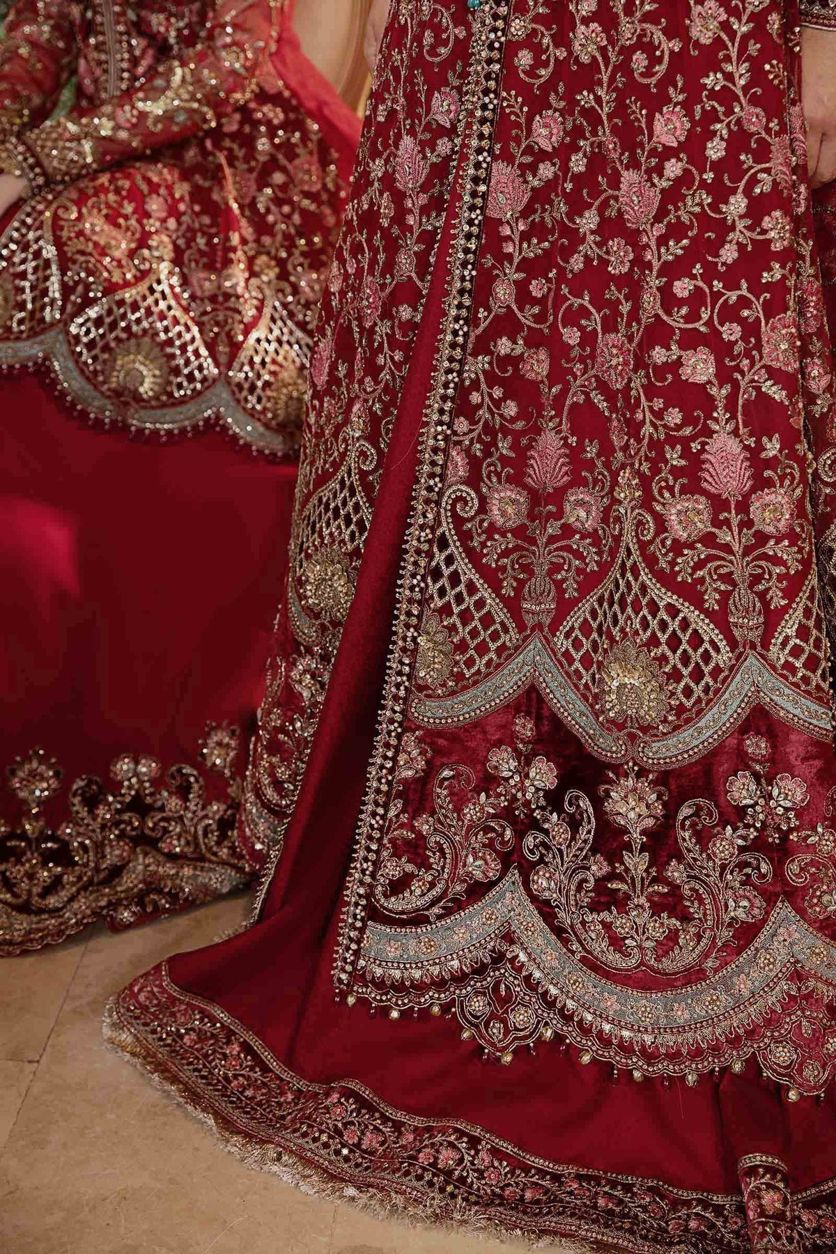 Maria B | Mbroidered Formals 24 | Organza Suit | BD-2908 - by - Libasekhas UK - Registered Vendor of : Maria B - 100% Original Designer Dresss
