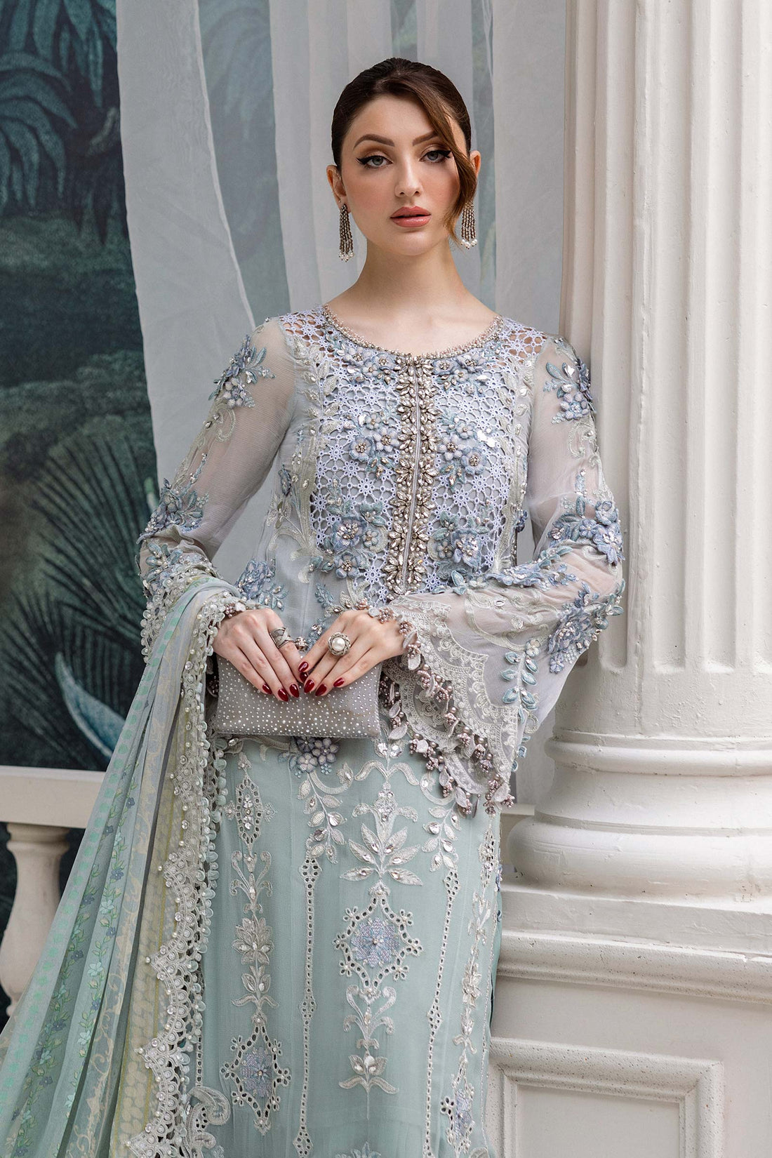 Maria B | Chiffon Formals 25 | MPC-25-108 - by Libasekhas UK - Registered Vendor of : Maria B - 100% Original Designer Dress
