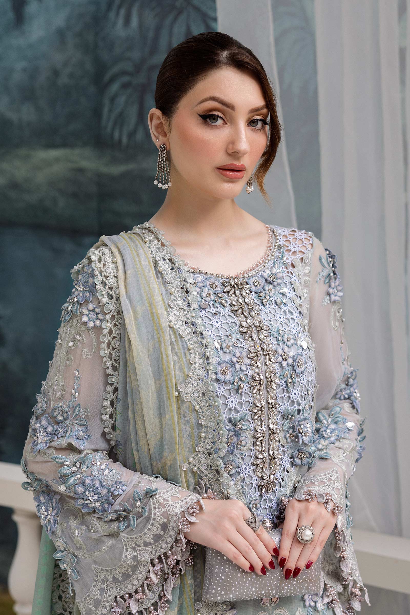 Maria B | Chiffon Formals 25 | MPC-25-108 - by Libasekhas UK - Registered Vendor of : Maria B - 100% Original Designer Dress