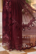 Maria b | Chiffon Formals 26 | MPC-26-108-Burgundy - by Libasekhas UK - Registered Vendor of : Maria B - 100% Original Designer Dress