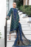 Maria B | Luxury Lawn | EL-23-08-Blue - by - Libasekhas UK - Registered Vendor of : Maria B - 100% Original Designer Dresss