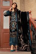 Maria B | Winter Luxe 24 | Velvet DL-1208 - by - Libasekhas UK - Registered Vendor of : Maria B - 100% Original Designer Dresss