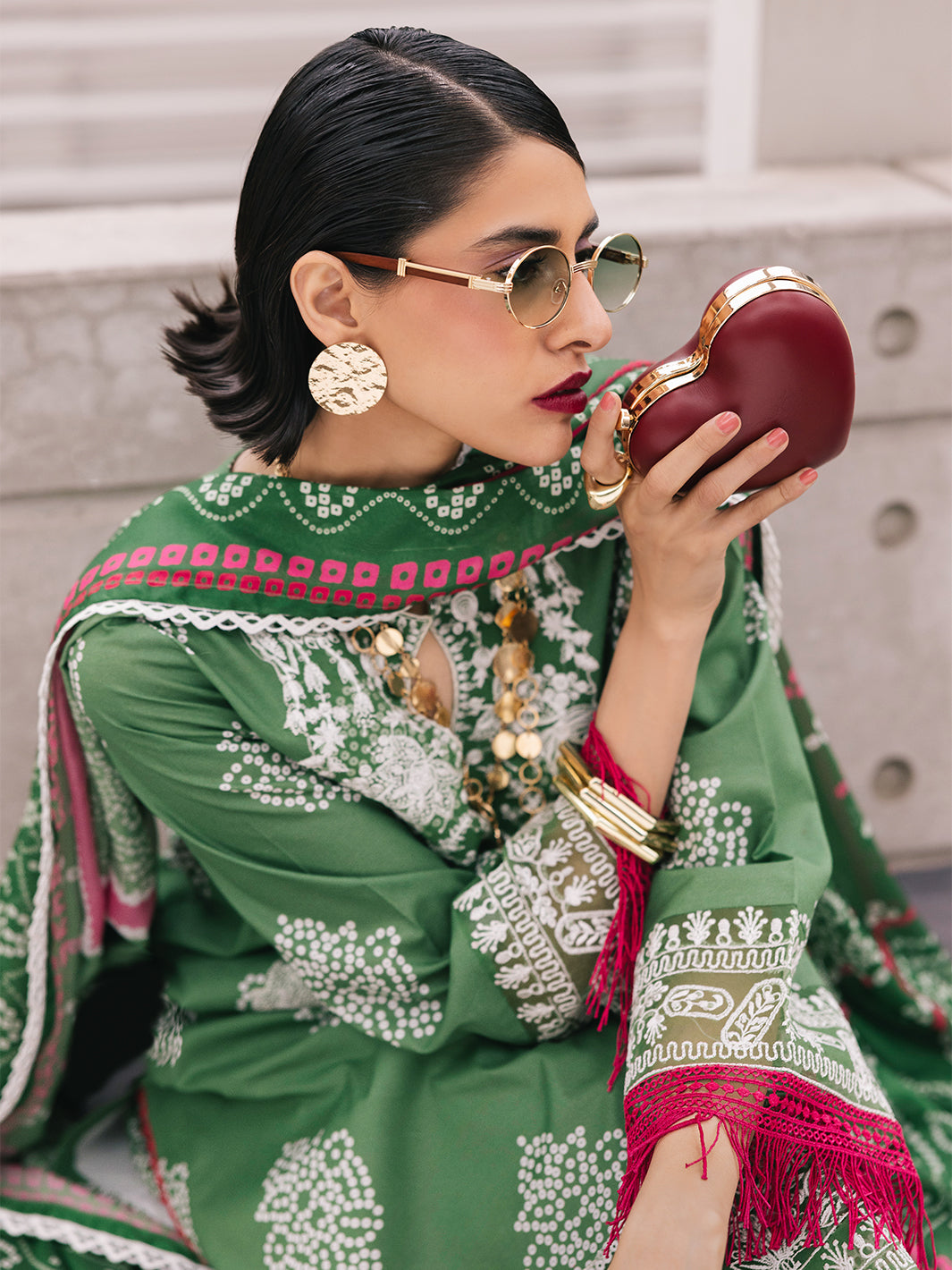 Mahnur | Broadway Luxury Lawn 25 | Sagebloom - by - Libasekhas UK - Registered Vendor of : Mahnur - 100% Original Designer Dresss