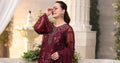Maria b | Chiffon Formals 26 | MPC-26-108-Burgundy - by Libasekhas UK - Registered Vendor of : Maria B - 100% Original Designer Dress