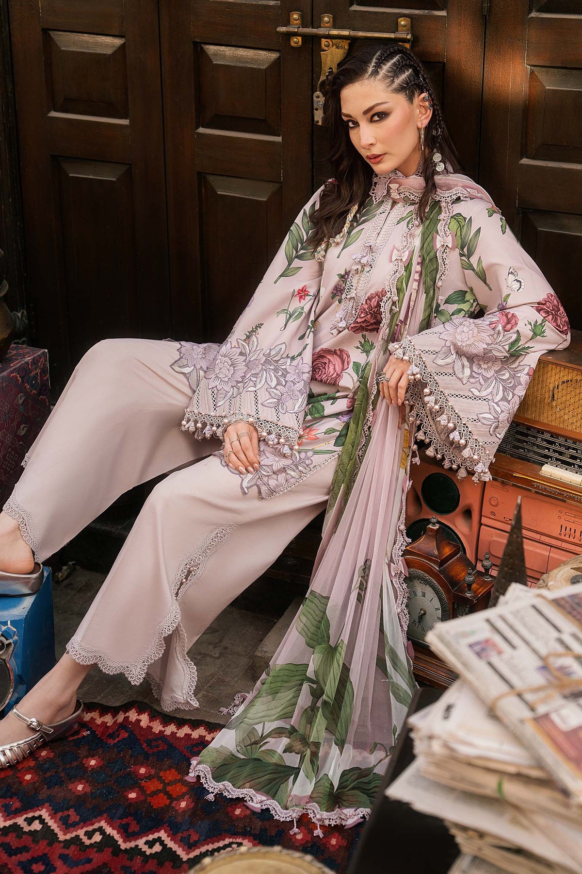 Maria B | M Prints Winter Fall 2026 | MPT-3109-A - by Libasekhas UK - Registered Vendor of : Maria B - 100% Original Designer Dress