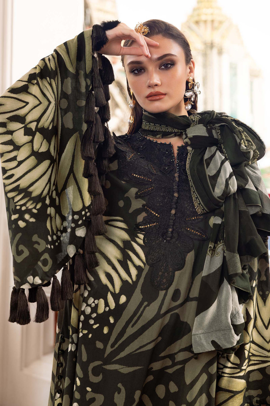 Maria B | M Prints Winter 25 | MPT-2809-A - by Libasekhas UK - Registered Vendor of : Maria B - 100% Original Designer Dress