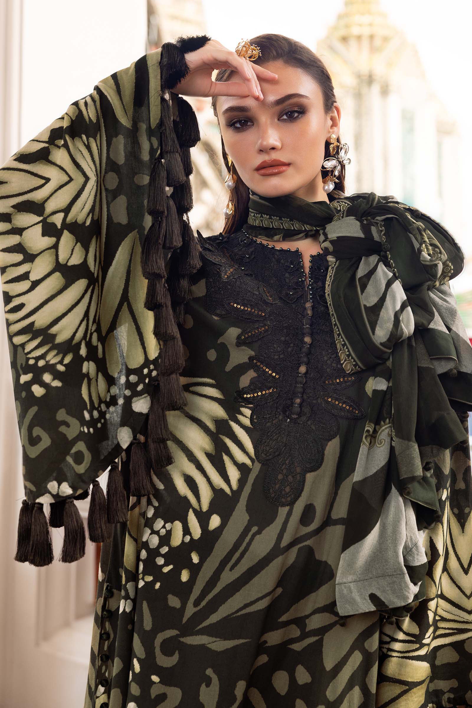 Maria B | M Prints Winter 25 | MPT-2809-A - by Libasekhas UK - Registered Vendor of : Maria B - 100% Original Designer Dress