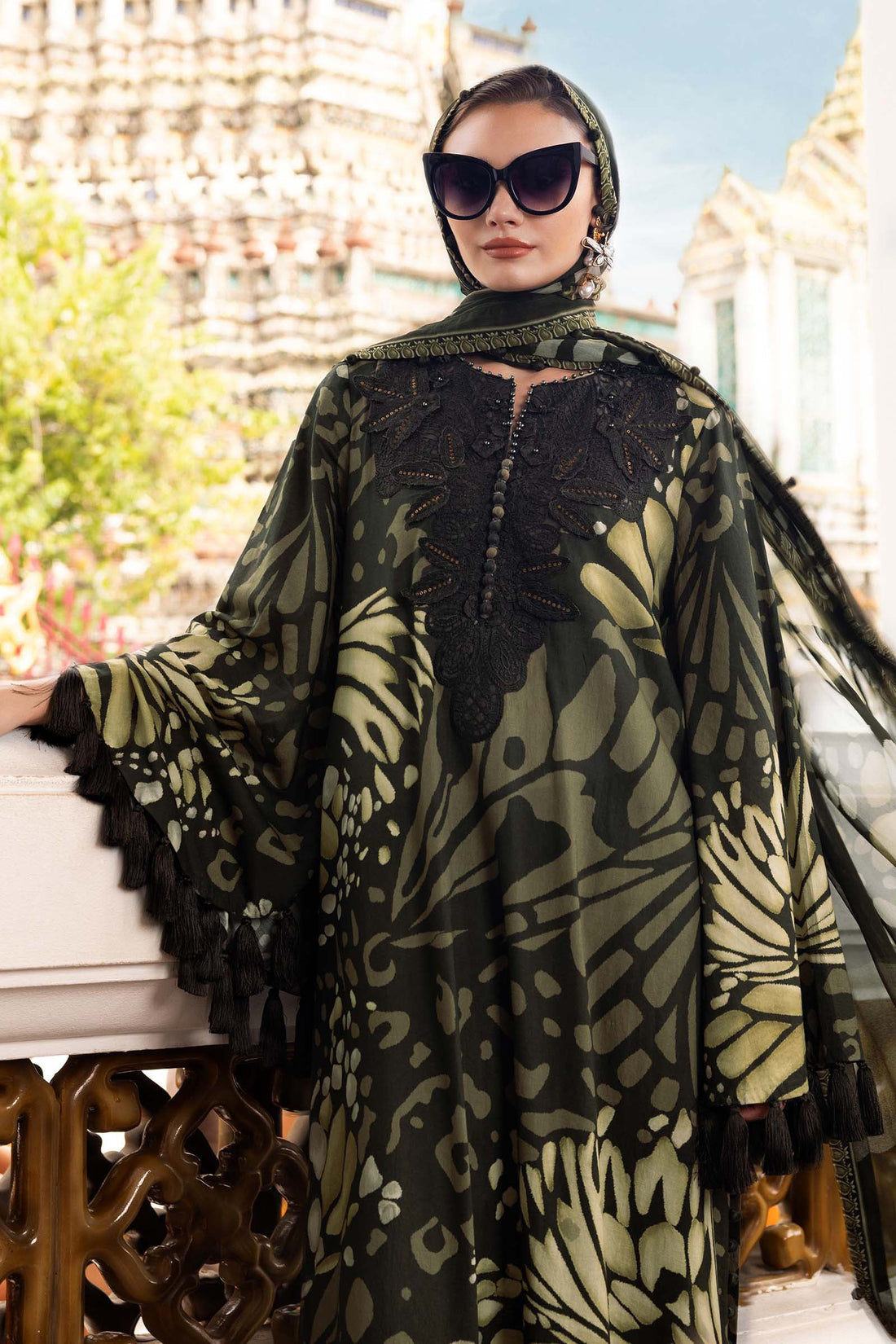 Maria B | M Prints Winter 25 | MPT-2809-A - by Libasekhas UK - Registered Vendor of : Maria B - 100% Original Designer Dress