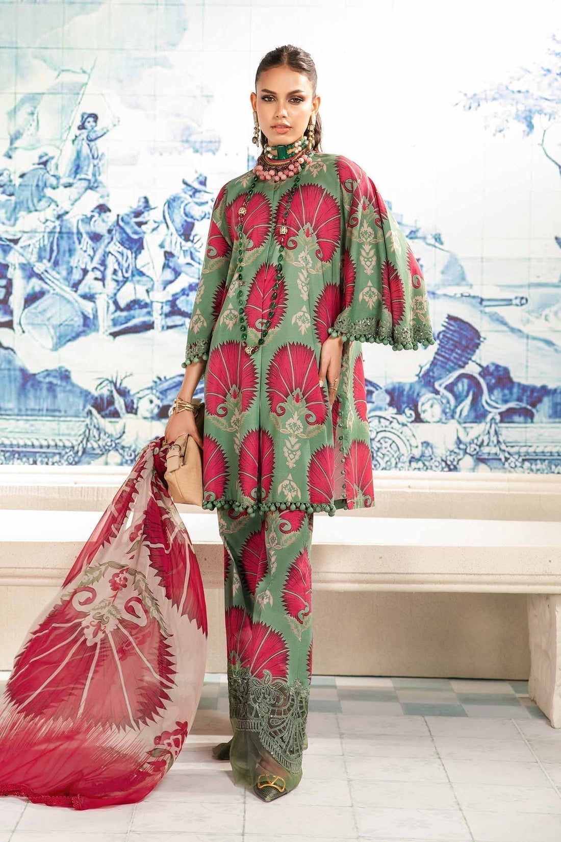 Maria.B | M Print Eid Edit | MPT-2209-A - by - Libasekhas UK - Registered Vendor of : Maria B - 100% Original Designer Dresss