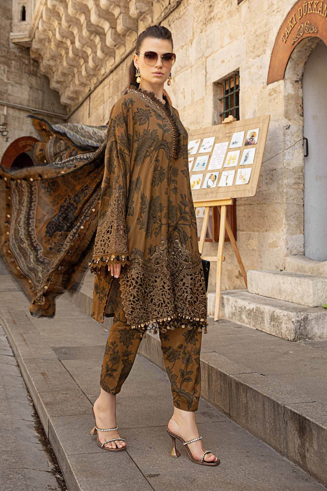 Maria B | M Prints Fall Edit 24 |  MPT-2309-A - by - Libasekhas UK - Registered Vendor of : Maria B - 100% Original Designer Dresss