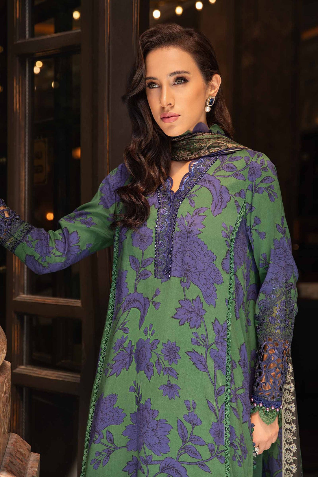 Maria B | M Prints Fall Edit 24 | MPT-2309-B - by - Libasekhas UK - Registered Vendor of : Maria B - 100% Original Designer Dresss