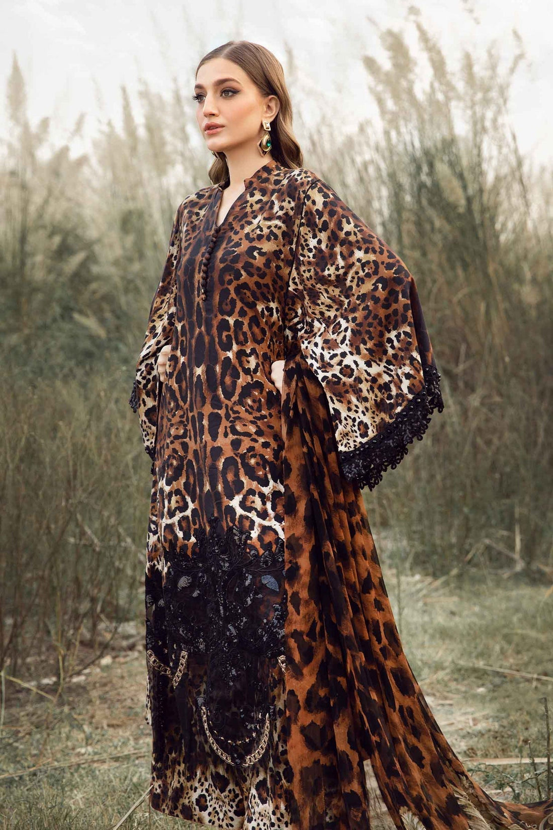 Maria B | M Prints Winter 24 | MPT-2409-B - by - Libasekhas UK - Registered Vendor of : Maria B - 100% Original Designer Dresss