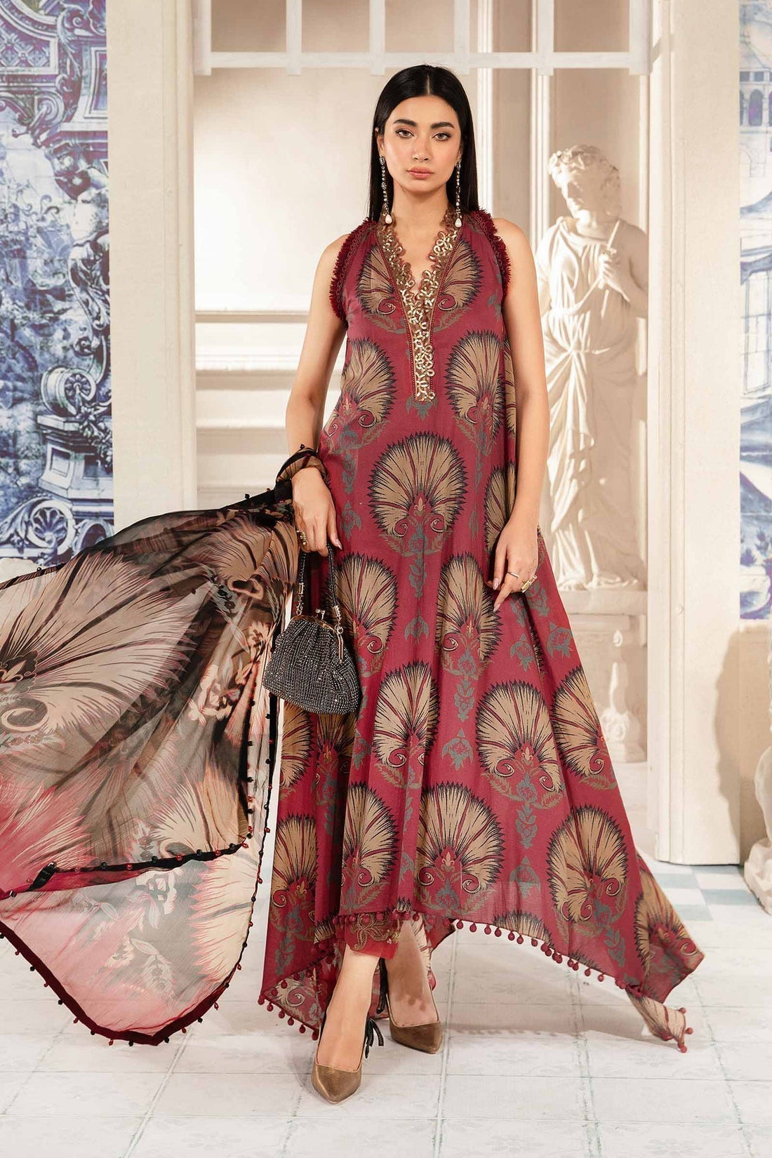 Maria.B | M Print Eid Edit | MPT-2209-B - by - Libasekhas UK - Registered Vendor of : Maria B - 100% Original Designer Dresss