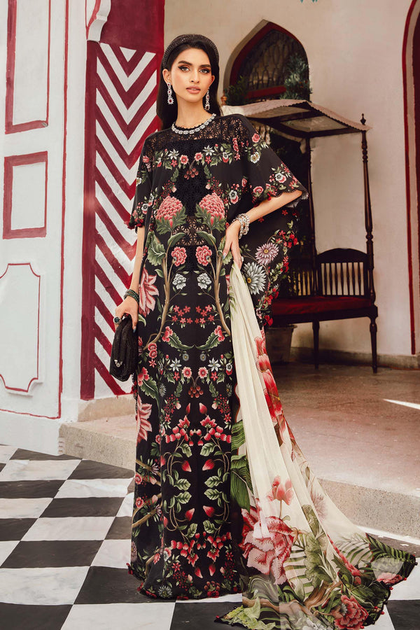 Maria B | M Prints Winter 25 |  MPT-2709-B - by Libasekhas UK - Registered Vendor of : Maria B - 100% Original Designer Dress