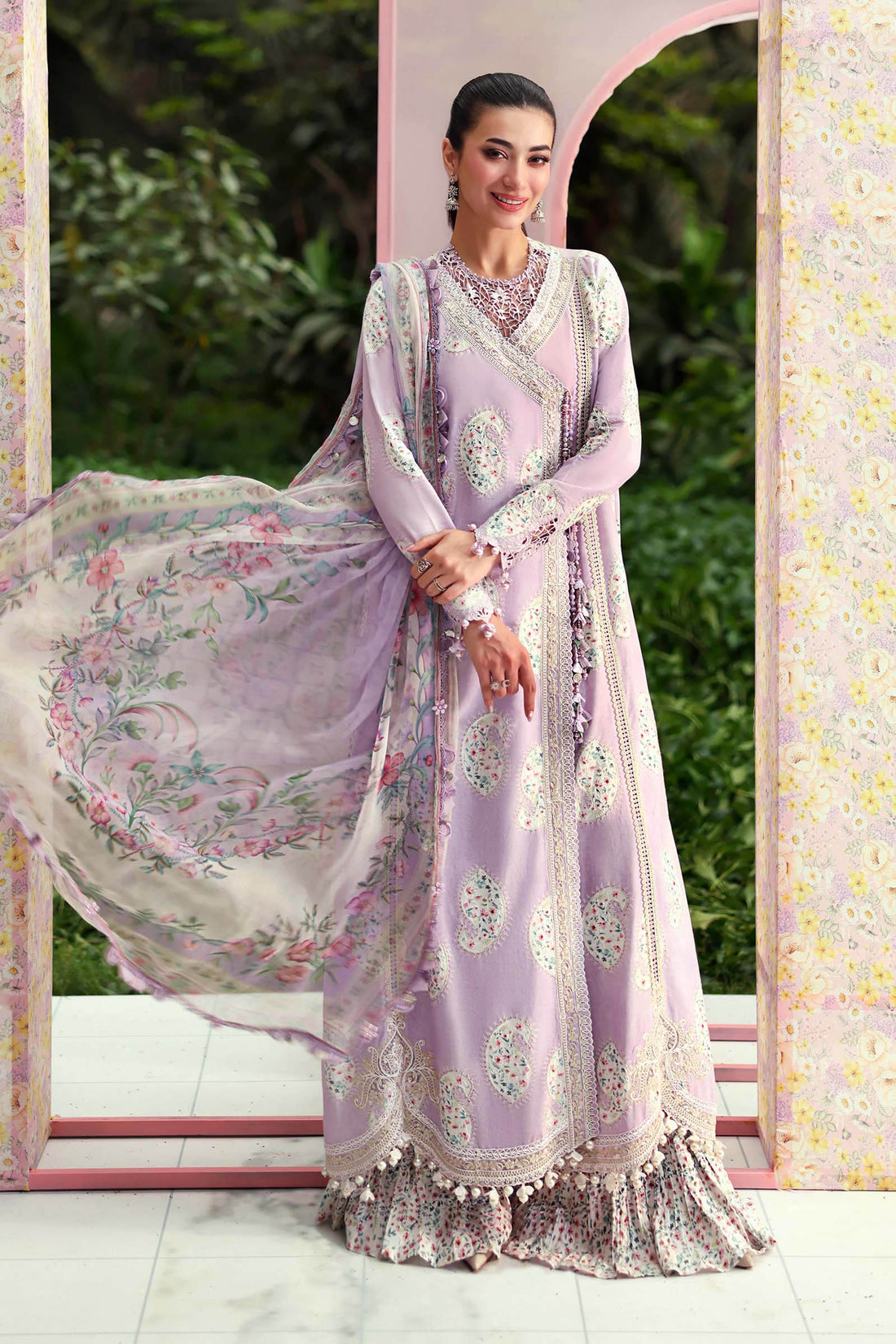 Maria B | M Prints 26 | MPT-3009-B - by Libasekhas UK - Registered Vendor of : Maria B - 100% Original Designer Dress