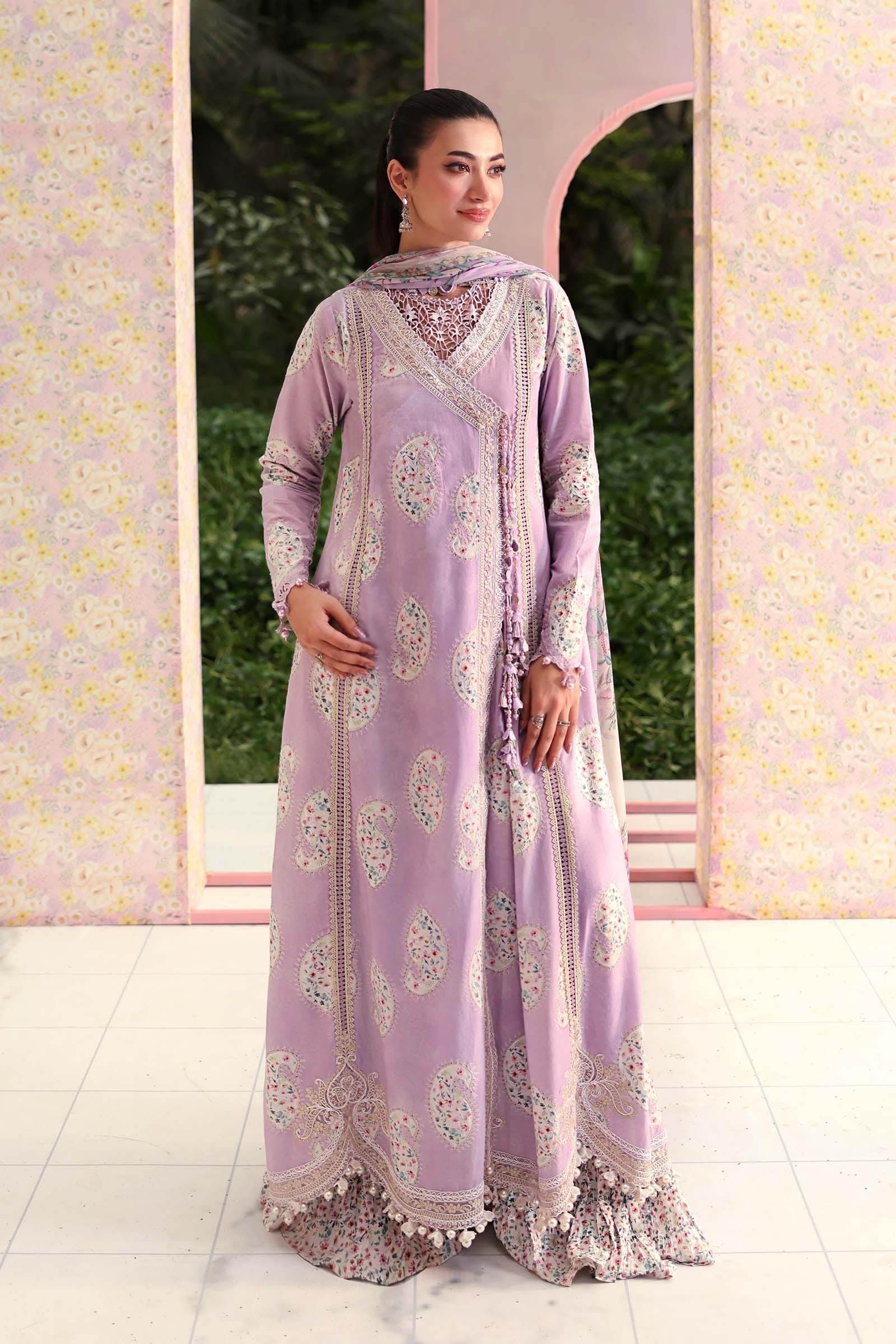 Maria B | M Prints 26 | MPT-3009-B - by Libasekhas UK - Registered Vendor of : Maria B - 100% Original Designer Dress