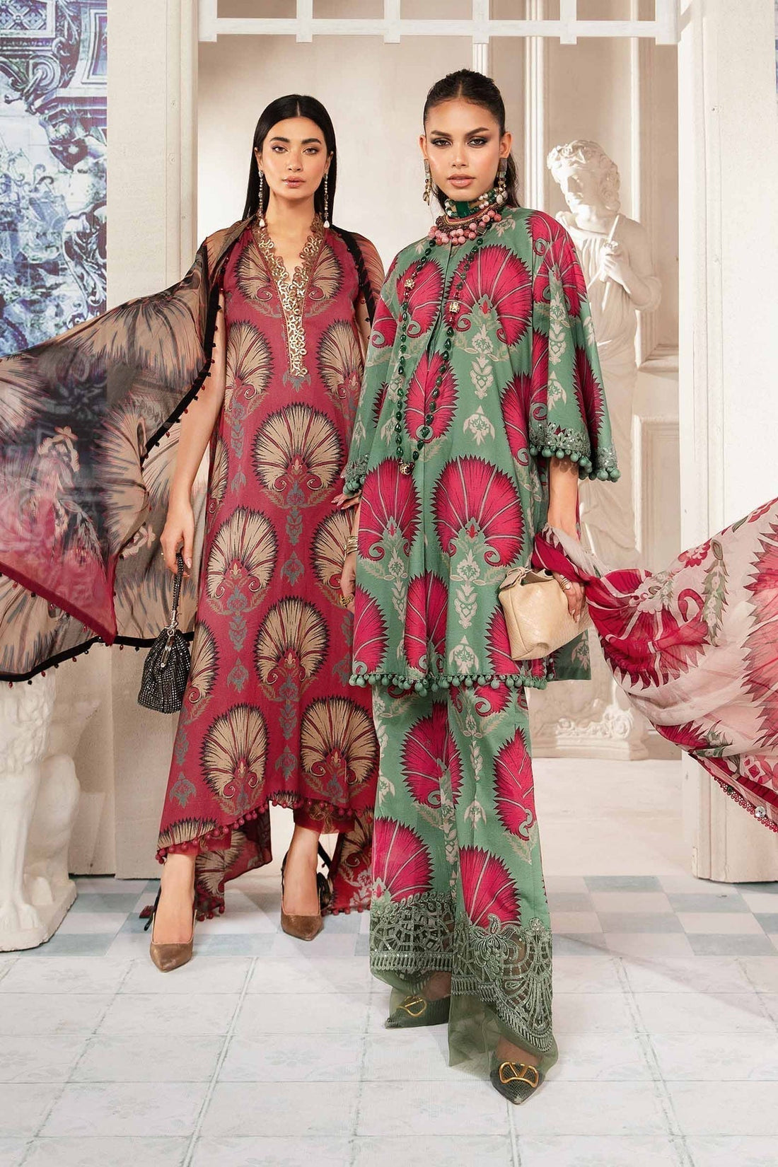 Maria.B | M Print Eid Edit | MPT-2209-A - by - Libasekhas UK - Registered Vendor of : Maria B - 100% Original Designer Dresss
