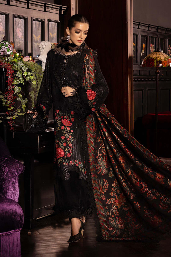 Maria B | Winter Luxe 25 | WL-1309 - by Libasekhas UK - Registered Vendor of : Maria B - 100% Original Designer Dress