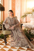 Maria B | Royale Tea Affair | MPC-26-201-Antique Grey - by Libasekhas UK - Registered Vendor of : Maria B - 100% Original Designer Dress