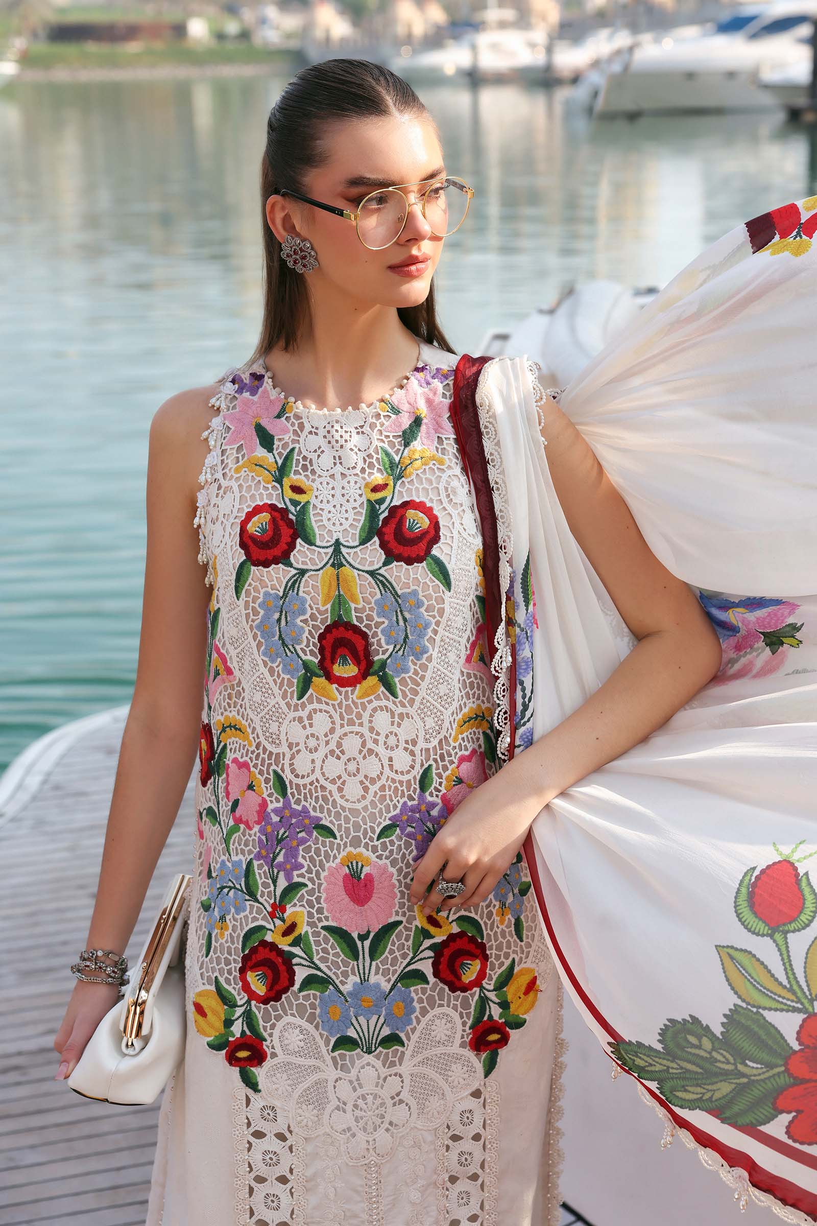 Maria B | Lawn 26 | D-2610-A - by Libasekhas UK - Registered Vendor of : Maria B - 100% Original Designer Dress